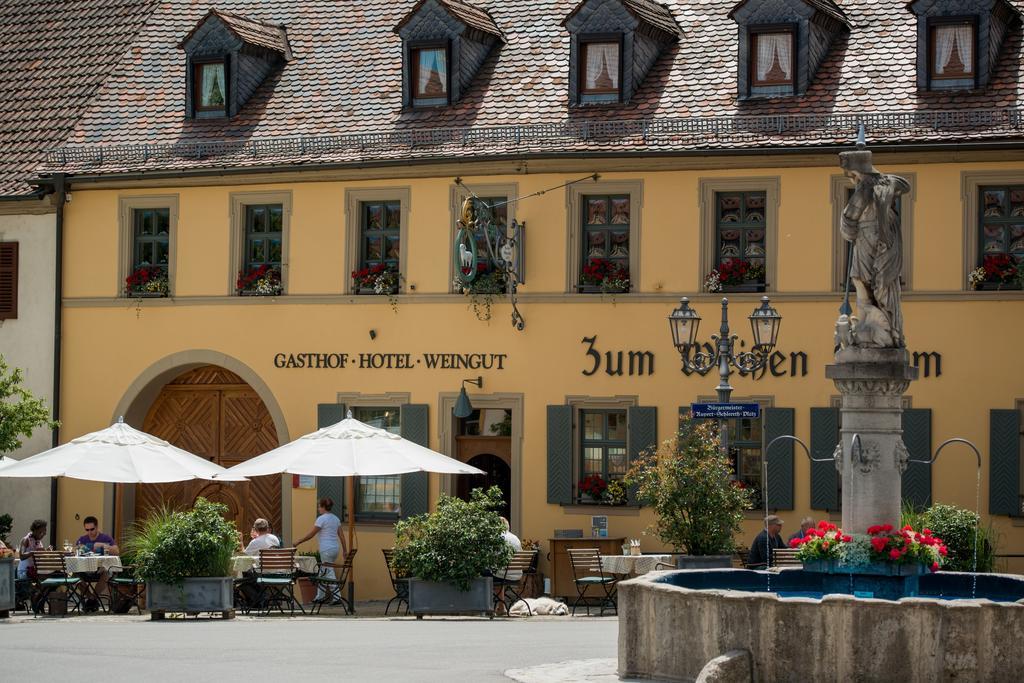 Gasthof Zum Weissen Lamm Sommerach Dış mekan fotoğraf
